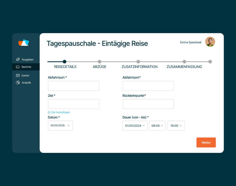 Verpflegungsmehraufwand