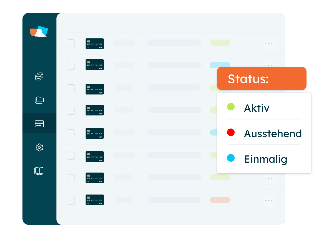 Ausgabenmanagement-Software mit Firmenkreditkarten und Echtzeit-Statusübersicht für Transaktionen und Richtlinienprüfung