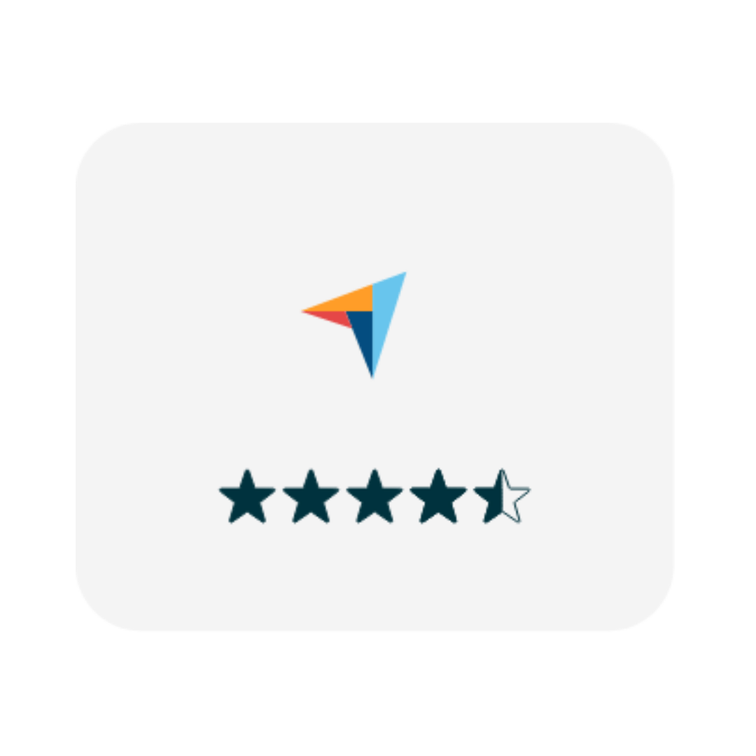 Capterra-Bewertungen der Mobilexpense Ausgabenmanagement-Software 4,5 Sterne