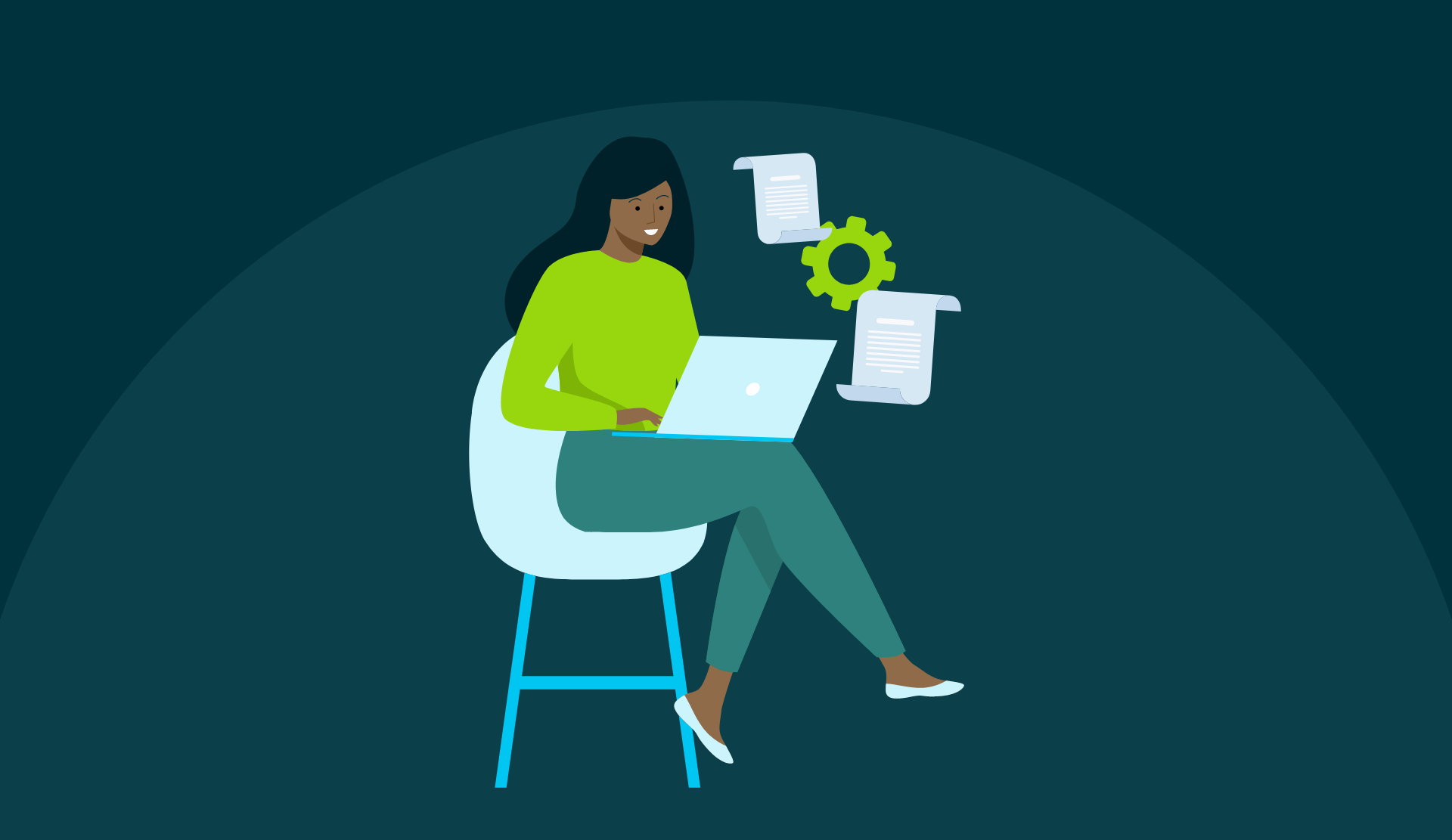 illustration with someone searching what is e-invoicing