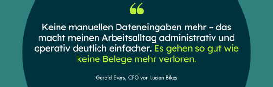 Zitat des Mobilexpense-Kunden Lucien Bike