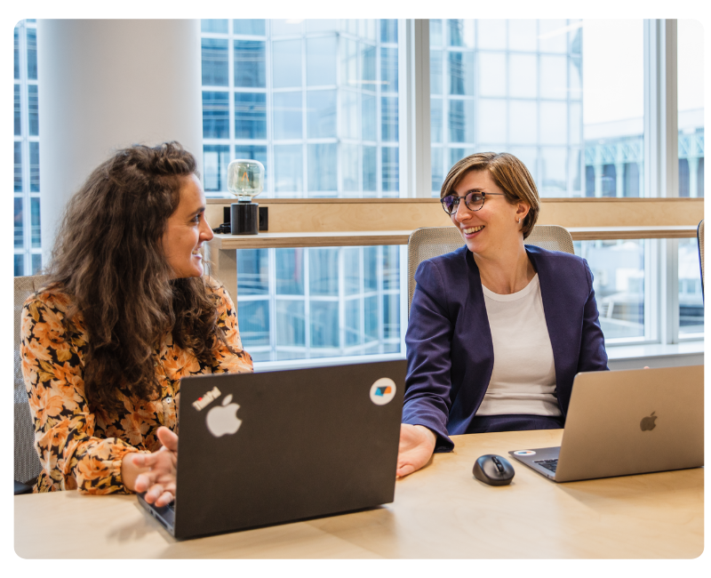 employees reading an expense management e-book