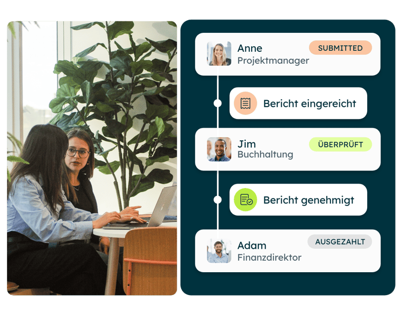 Bild der Declaree Spesen-App mit der Belege in sekundenschnelle digitalisiert werden