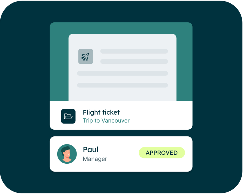 travel manager approving a travel expense