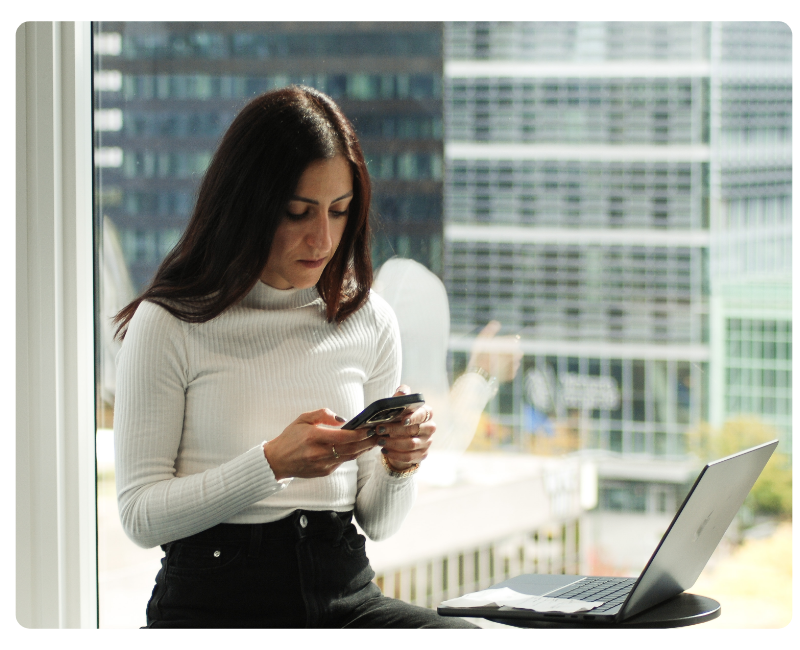 Employee analysing the pricing of an expense management tool