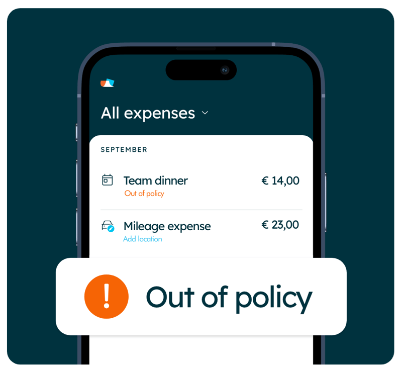 Streamlined expense compliance illustration