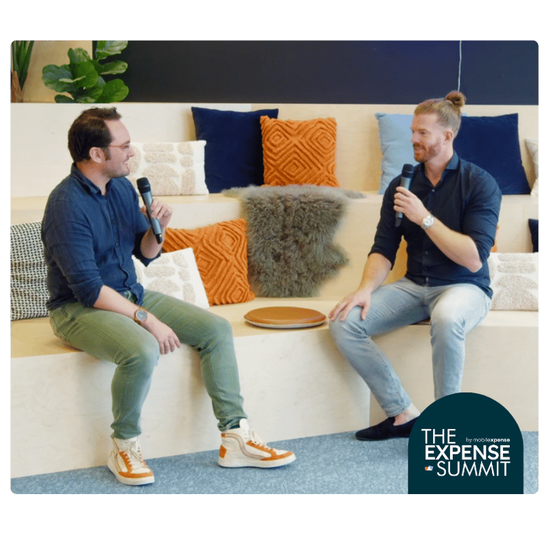 Rolf & Jorden speaking at a financial event