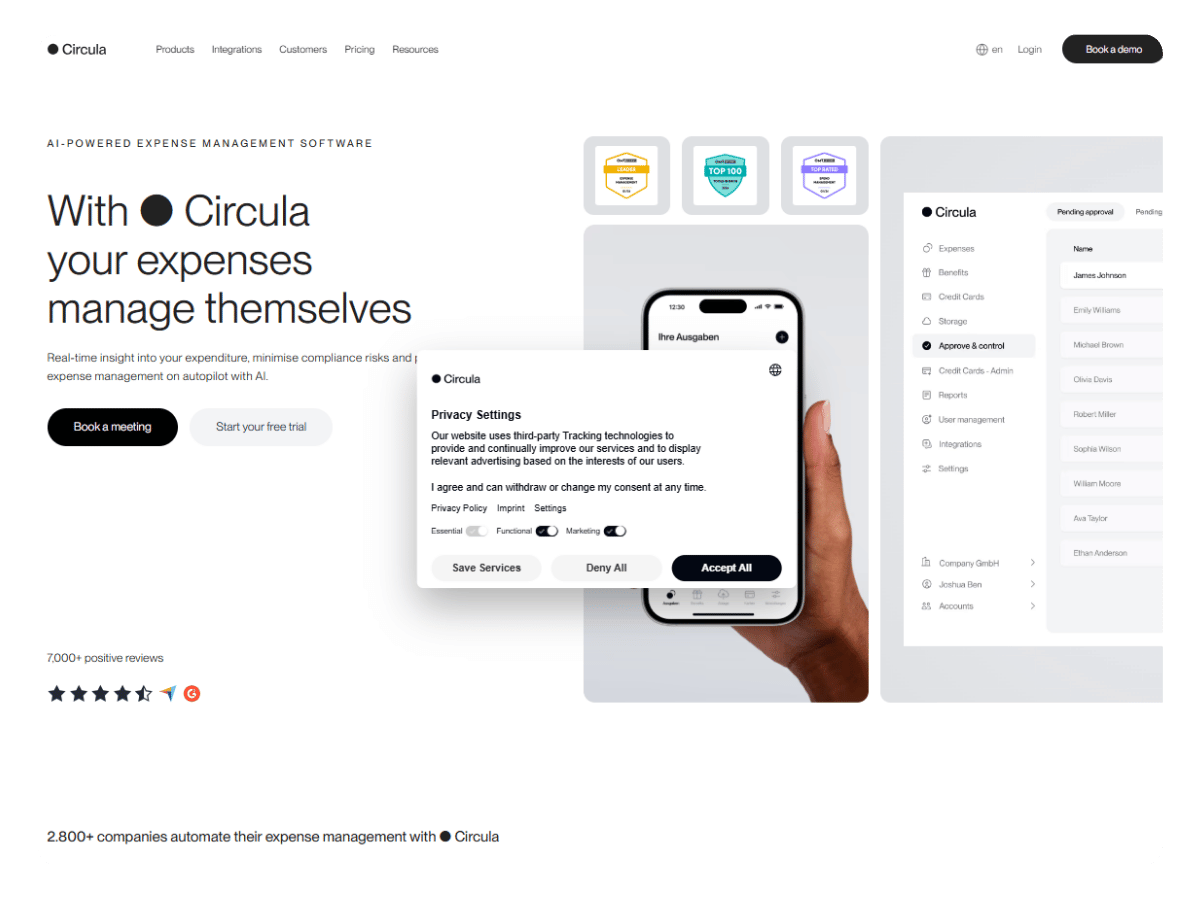 Circula homepage