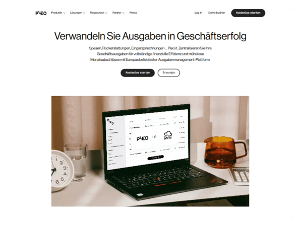 Screenshot der Ausgabenmanagement-Software von Pleo
