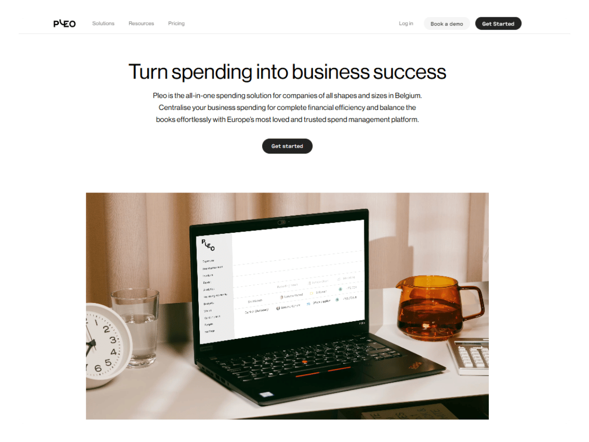 Pleo homepage